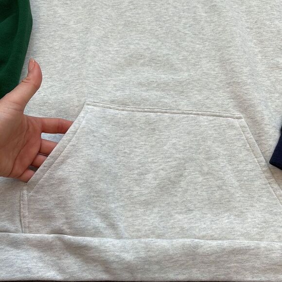 Bailey Rose Colorblock (Green/Blue) Hooded Pullover - Picture 5 of 5